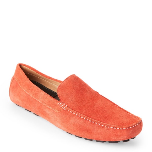 NIB Orange Loafers Zanzara suede driver 11.5M 2xHP - Picture 6 of 8